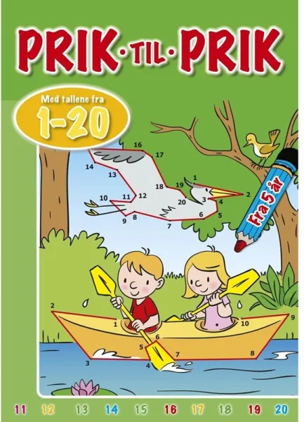 Punkt till punkt med siffrorna från 1 till 20 (Kano) - Hobby - häfte