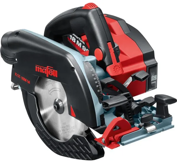 Mafell Batterihandcirkelsåg K 55 18M bl i T-MAX-låda