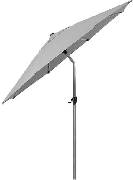 Cane-Line Sunshade Paraply m/lutning - Ø 300 cm - Ljusgrå