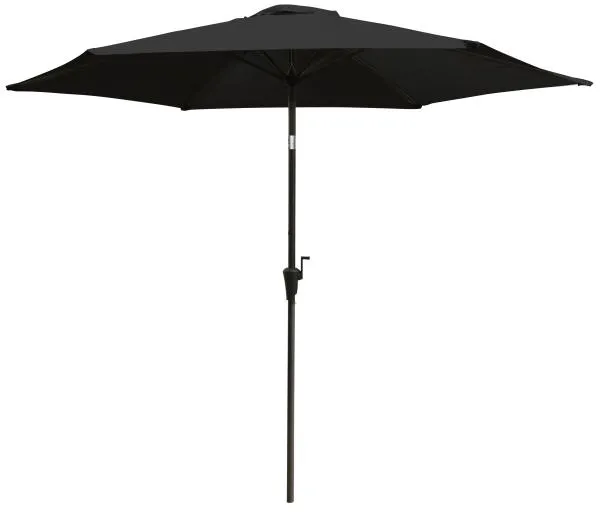 Parasol med lutningsfunktion svart 3m