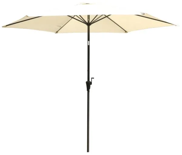 Parasol med lutningsfunktion beige 300 cm