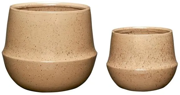 Hübsch Vibe Kruka Sand Set om 2